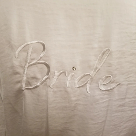 Secret Treasures Wedding Bride Satin Robe S 4-6 - Picture 6 of 7